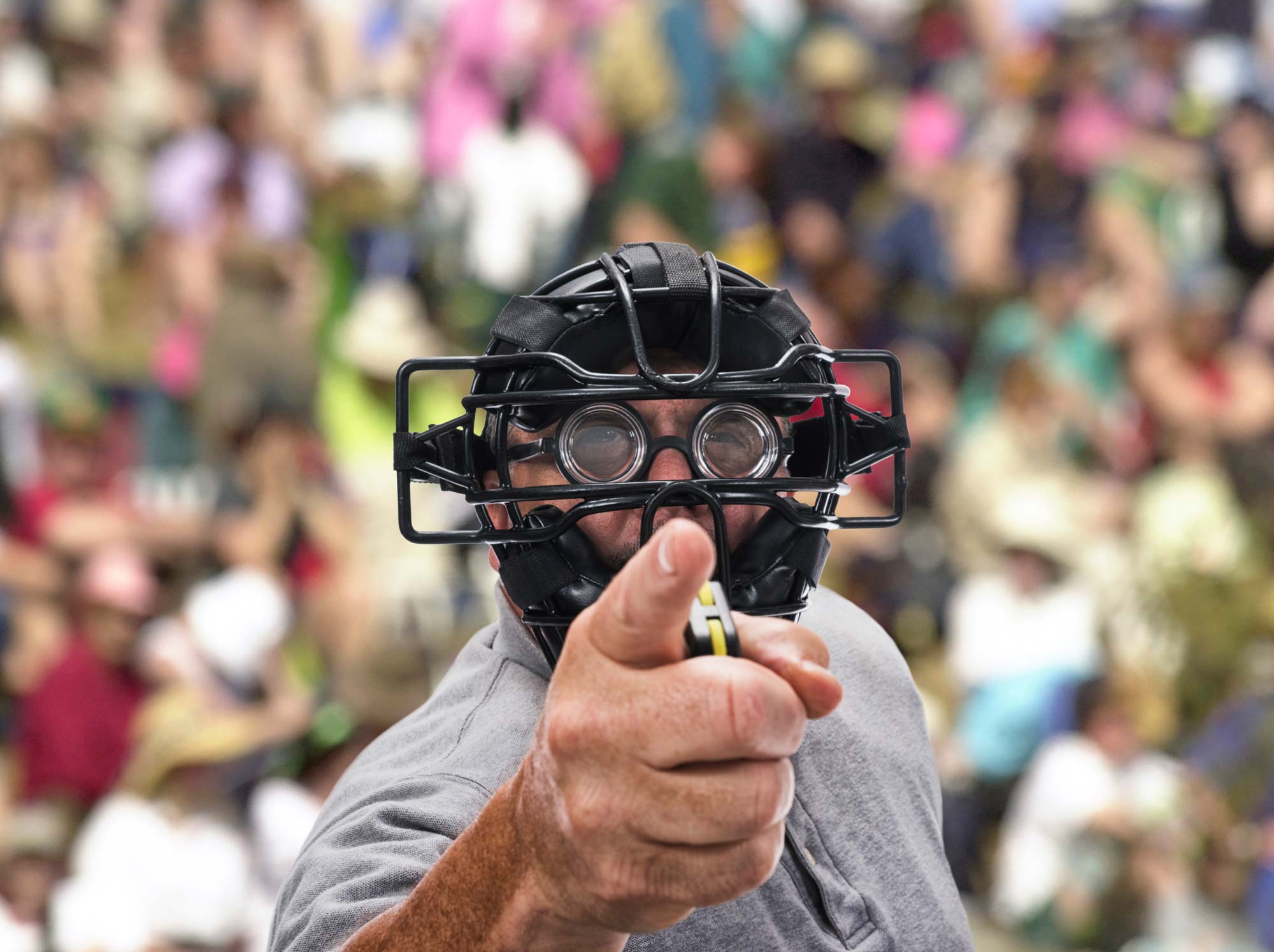 Umpire with thick glasses - Nevada Craft Beer Events